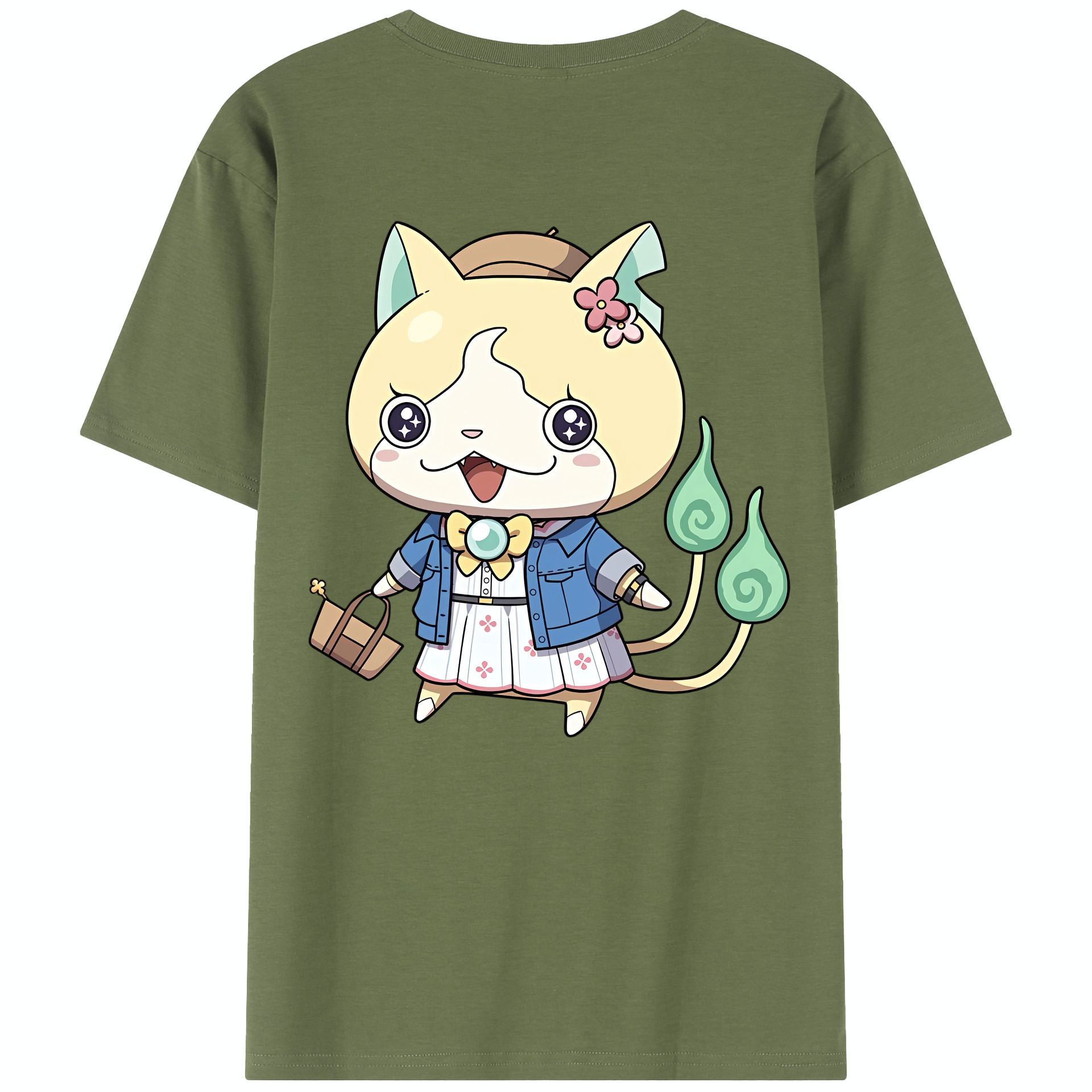 （画像用） 妖怪ウォッチ Yo-kai Watch 綿100％半袖Tシャツ（背面プリント）